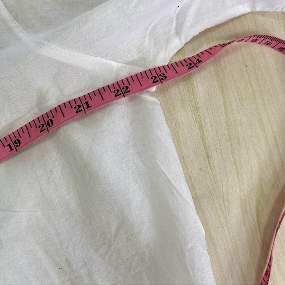 Antigua White blue embroidered swim cover up or tunic top size L - Picture 6 of 11